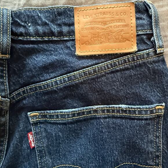 Levis Womens Jeans 70s High Waist Slim Straight 28X30 Big E Vintage Style - Picture 8 of 10